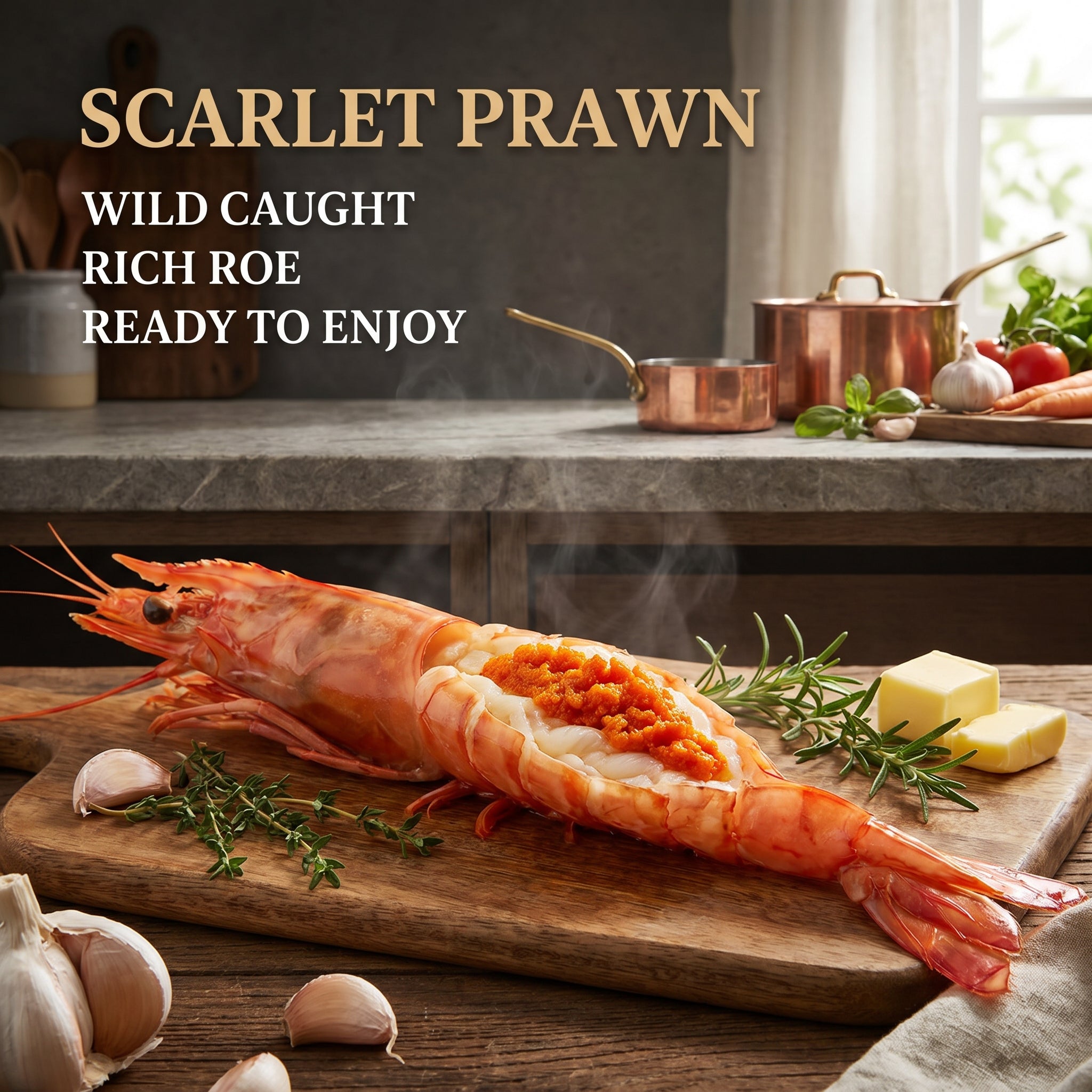 Wild Scarlet Carabineros Shrimps – The World’s Most Luxurious Prawns