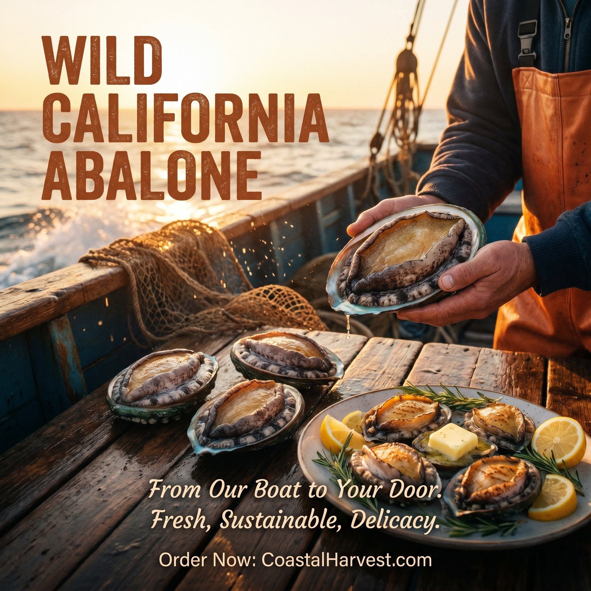 Wild-Caught Premium Abalone – The King of Deep-Sea Delicacies